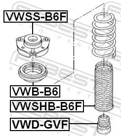 FEBEST FEBEST VWD-GVF Rubber Buffer, suspension 