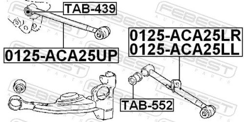 FEBEST FEBEST (0125-ACA25LR) Control/Trailing Arm, wheel suspension 