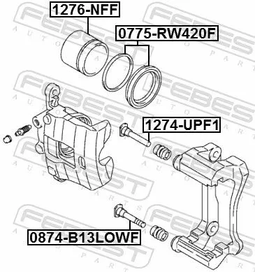 FEBEST FEBEST 0775-RW420F Repair Kit, brake caliper 