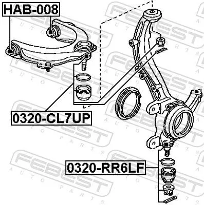 FEBEST FEBEST 0320-RR6LF Ball Joint 