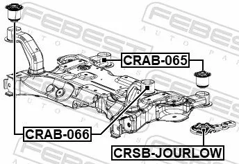 FEBEST FEBEST (CRSB-JOURLOW) Bushing, axle beam 
