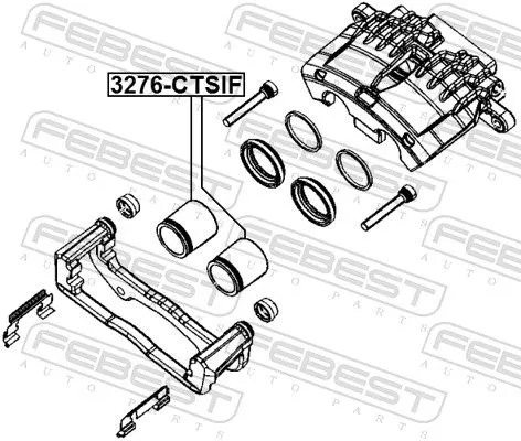 FEBEST FEBEST (3276-CTSIF) Piston, brake caliper 