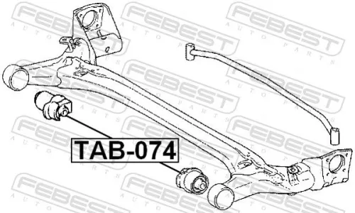 FEBEST FEBEST (TAB-074) Bushing, axle beam 