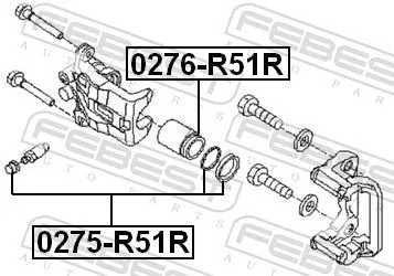 FEBEST FEBEST (0275-R51R) Repair Kit, brake caliper 