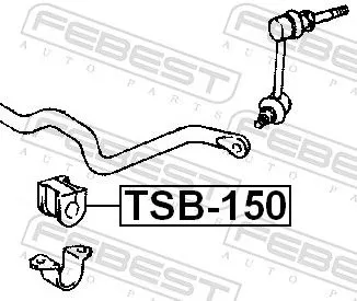 FEBEST FEBEST TSB-150 Mounting, stabiliser bar 
