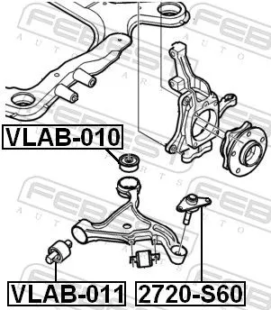 FEBEST FEBEST (VLAB-010) Mounting, control/trailing arm 
