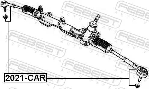 FEBEST FEBEST 2021-CAR Front FEBEST Outer Tie Rod Track Rod End 