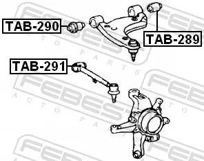 FEBEST FEBEST (TAB-290) Mounting, control/trailing arm 