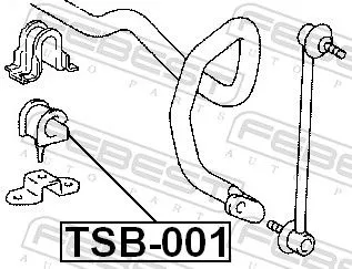 FEBEST FEBEST TSB-001 Mounting, stabiliser bar 