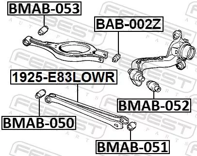 FEBEST FEBEST (BMAB-053) Mounting, control/trailing arm 