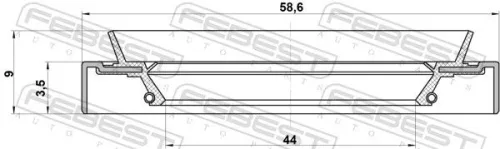 FEBEST FEBEST (NOS-P11) Repair Kit, steering knuckle 