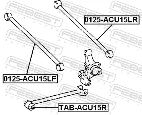 FEBEST FEBEST (TAB-ACU15R) Mounting, control/trailing arm 