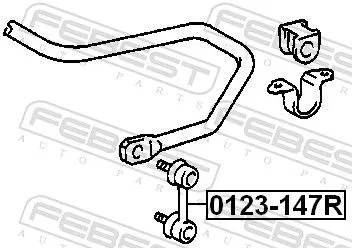 FEBEST FEBEST 0123-147R FEBEST 0123-147R Antiroll Bar Stabiliser Drop Link 