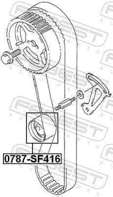 FEBEST FEBEST 0787-SF416 Tensioner Pulley, timing belt 