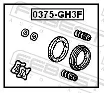 FEBEST FEBEST 0375-GH3F Repair Kit, brake caliper 