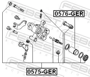 FEBEST FEBEST (0576-GER) Piston, brake caliper 