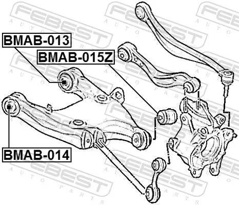 FEBEST FEBEST (BMAB-015Z) Mounting, control/trailing arm 