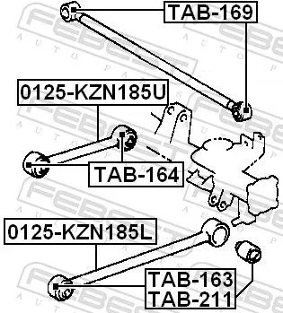 FEBEST FEBEST (TAB-164) Mounting, control/trailing arm 