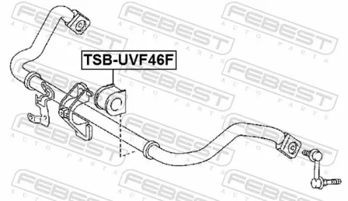 FEBEST FEBEST TSB-UVF46F Mounting, stabiliser bar 