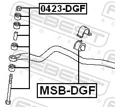 FEBEST FEBEST 0423-DGF FEBEST 0423-DGF Antiroll Bar Stabiliser Drop Link 