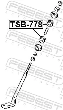 FEBEST FEBEST (TSB-778) Bushing, leaf spring 
