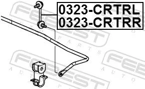 FEBEST FEBEST 0323-CRTRL FEBEST 0323-CRTRL Antiroll Bar Stabiliser Drop Link 