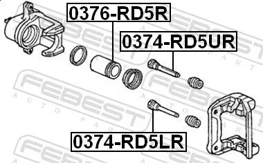 FEBEST FEBEST (0376-RD5R) Piston, brake caliper 
