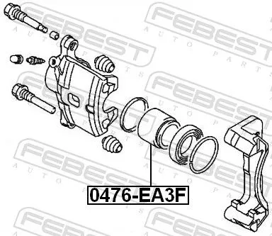 FEBEST FEBEST (0476-EA3F) Piston, brake caliper 