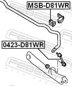 FEBEST FEBEST 0423-D81WR FEBEST 0423-D81WR Antiroll Bar Stabiliser Drop Link 