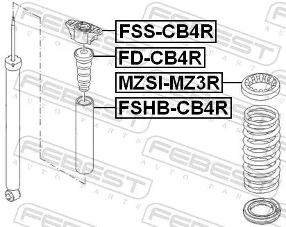 FEBEST FEBEST (FD-CB4R) Rubber Buffer, suspension 
