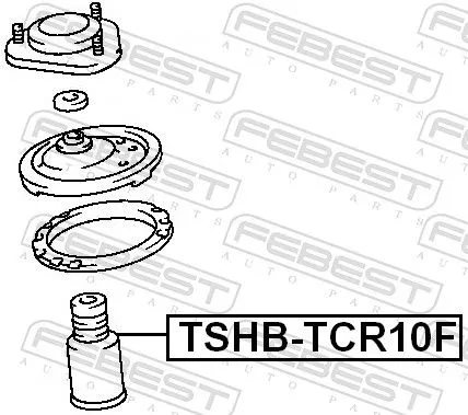 FEBEST FEBEST TSHB-TCR10F Protective Cap/Bellow, shock absorber 