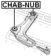FEBEST FEBEST CHAB-NUB Mounting, control/trailing arm 