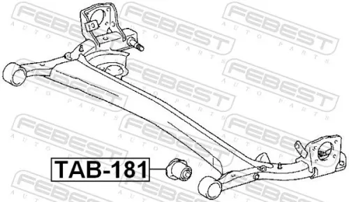 FEBEST FEBEST (TAB-181) Bushing, axle beam 