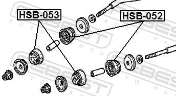 FEBEST FEBEST (HSB-053) Mounting, control/trailing arm 