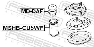 FEBEST FEBEST MD-DAF Rubber Buffer, suspension 