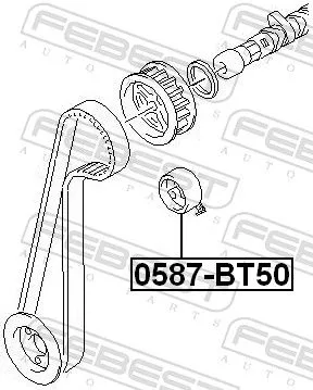 FEBEST FEBEST 0587-BT50 Tensioner Pulley, timing belt 