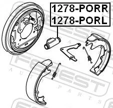FEBEST FEBEST 1278-PORR Wheel Brake Cylinder 