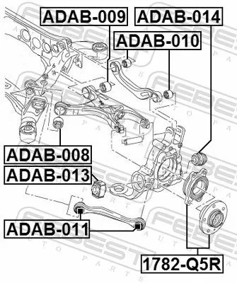FEBEST FEBEST ADAB-008 Mounting, control/trailing arm 