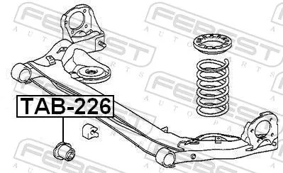 FEBEST FEBEST (TAB-226) Bushing, axle beam 