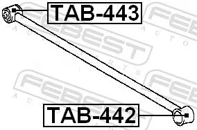 FEBEST FEBEST (TAB-442) Mounting, control/trailing arm 