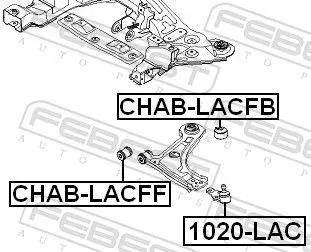FEBEST FEBEST (CHAB-LACFB) Mounting, control/trailing arm 