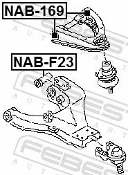 FEBEST FEBEST (NAB-F23) Mounting, control/trailing arm 
