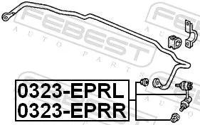 FEBEST FEBEST 0323-EPRR FEBEST 0323-EPRR Antiroll Bar Stabiliser Drop Link 