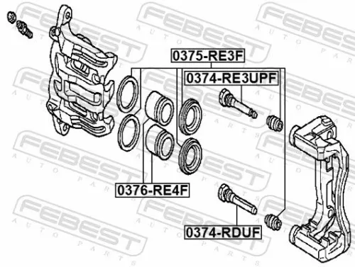 FEBEST FEBEST (0376-RE4F) Piston, brake caliper 