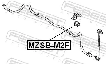 FEBEST FEBEST MZSB-M2F Mounting, stabiliser bar 