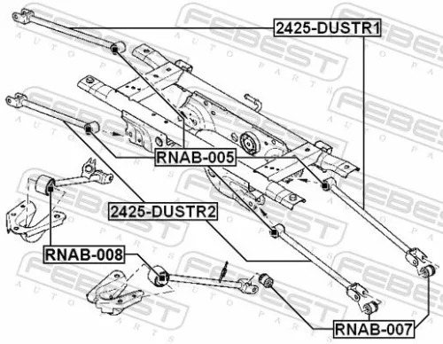 FEBEST FEBEST (RNAB-007) Mounting, control/trailing arm 