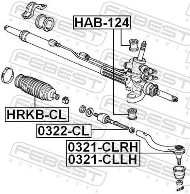 FEBEST FEBEST 0322-CL Front FEBEST Inner Tie Rod 