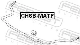FEBEST FEBEST CHSB-MATF Mounting, stabiliser bar 