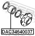 FEBEST FEBEST (DAC34640037) Wheel Bearing 