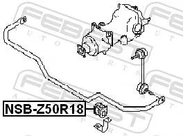 FEBEST FEBEST NSB-Z50R18 Mounting, stabiliser bar 